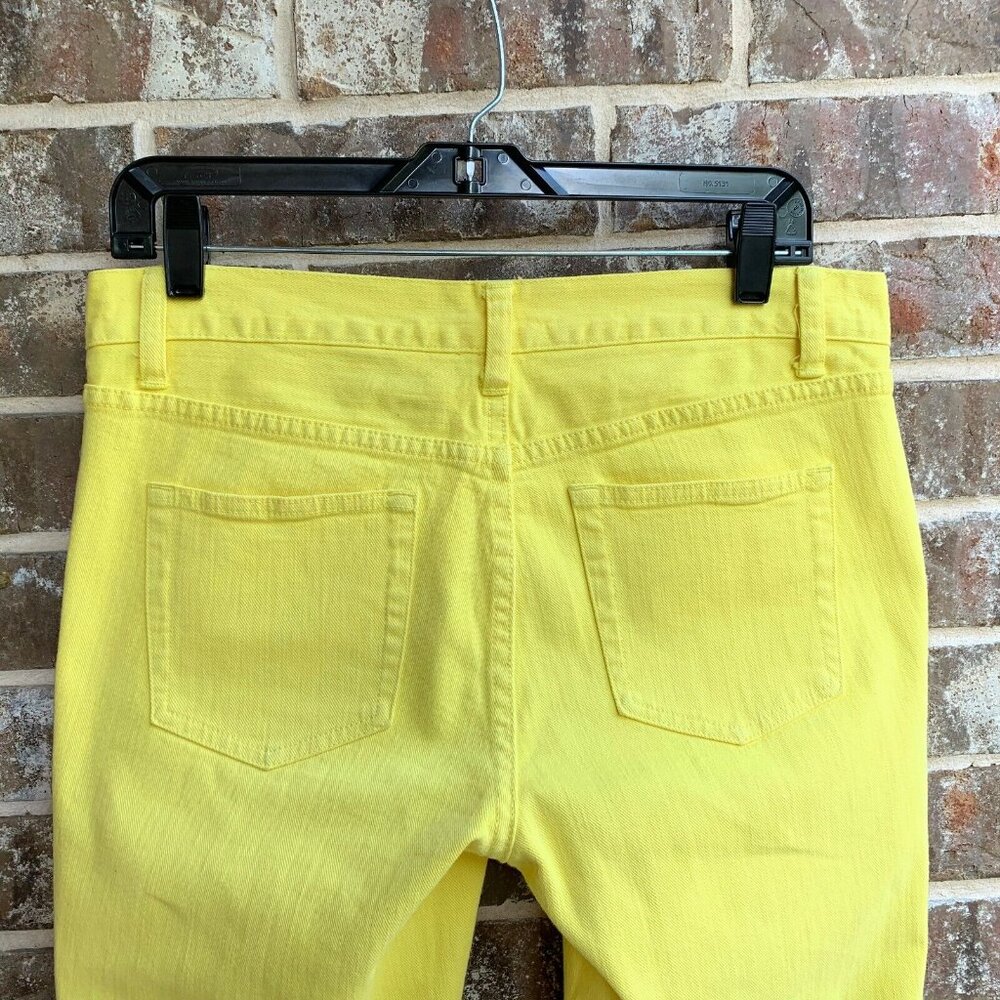 Women's Boot Cut Low Rise Jeans Bright Yellow - Picture 14 of 14